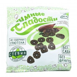 Купить Печенье шоколадное без сахара из муки амаранта Умные сладости без глютена в Москве
