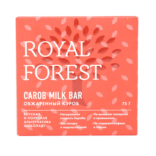 Купить Шоколад обжаренный кэроб Carob milk bar Royal Forest