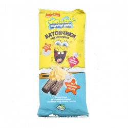 Купить Батончики безглютеновые амарантовые витаминизированные с начинкой крем-брюле в глазури Nickelodeon Губка Боб квадратные штаны Di&Di