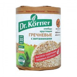 Купить Хлебцы хрустящие гречневые с витаминами Dr. Korner без глютена