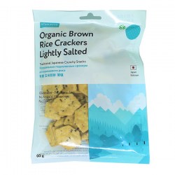 Купить Макробиотические подсоленные крекеры из коричневого риса (Organic Brown Rice Crackers Lightly Salted) Ufeelgood без глютена