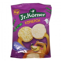 Купить Мини хлебцы рисовые Корнерсы в йогуртовой глазури Jr Korner без глютена