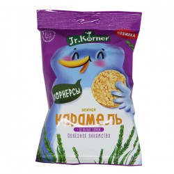 Купить Хлебцы хрустящие рисовые Корнерсы, мини хлебцы Карамельные Jr. Korner без глютена в Москве