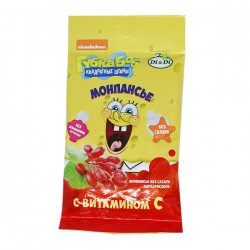 Купить Монпансье Nickelodeon Губка Боб квадратные штаны Di&Di барбарисовое, Карамель леденцовая (монпансье) без сахара 