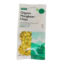 Купить Органические чипсы с бобами мунг (маш) Organic Mungbean Chips, Traditional Japanese Crunchy Snacks без глютена в Москве